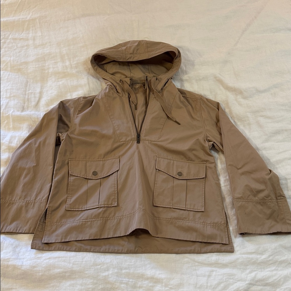 Sophisticated GAP cropped khaki anorak, bracelet sleeves, womens S